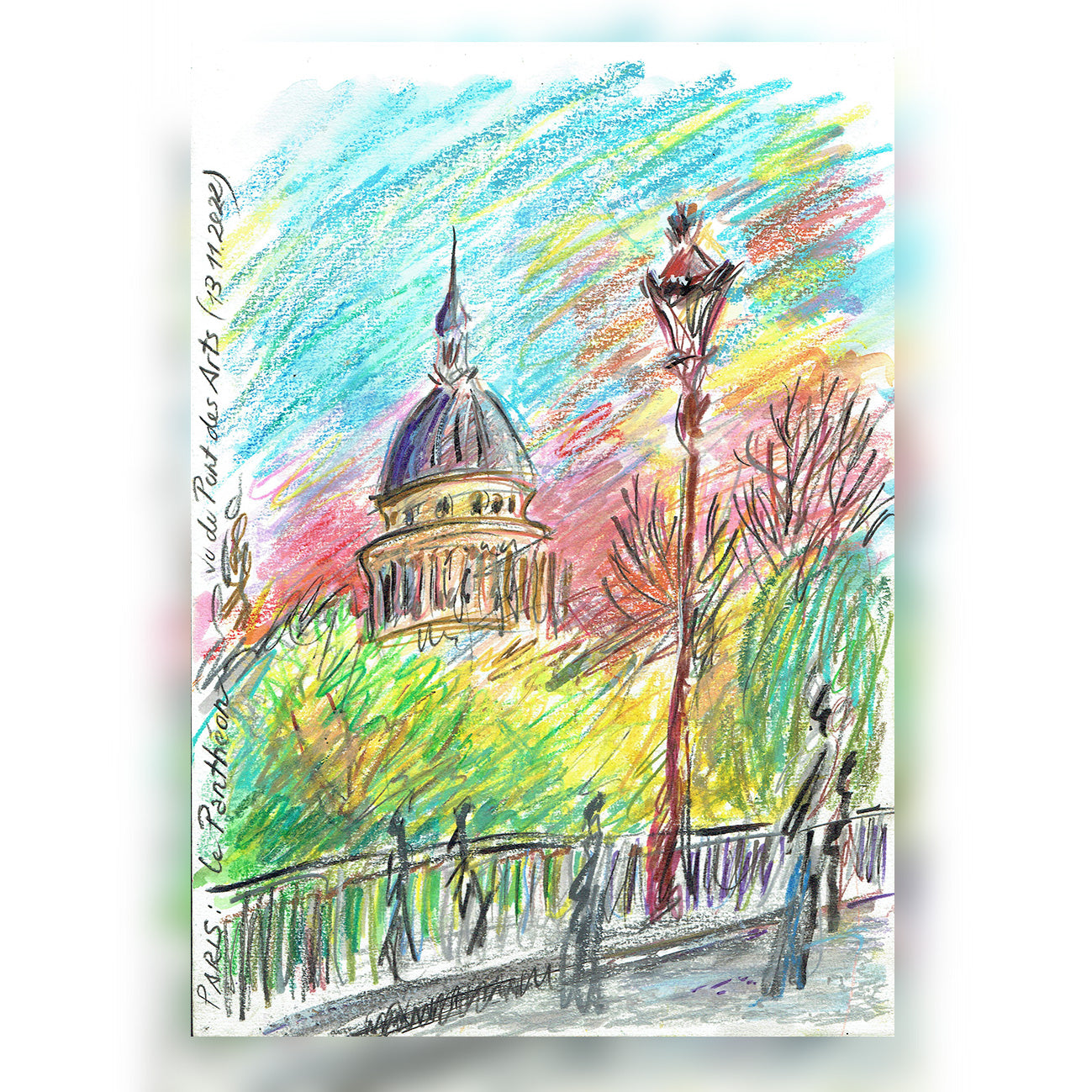 LE PANTHEON - VU DU PONT DES ART