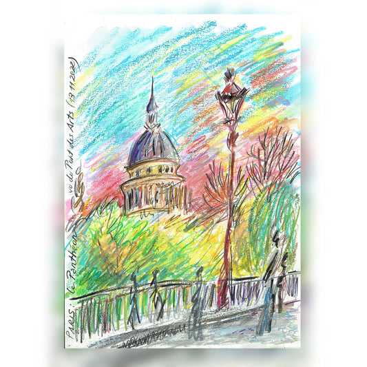 LE PANTHEON - VU DU PONT DES ART