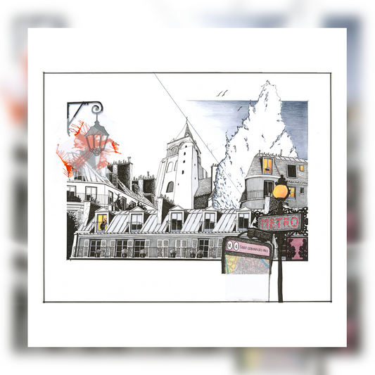 16._Deux_funambules_a_Saint_Germain_dec._2012_Metro_Saint_Germain_des_Pres_coup_de_sang_janv._2013_50x50_GOOD